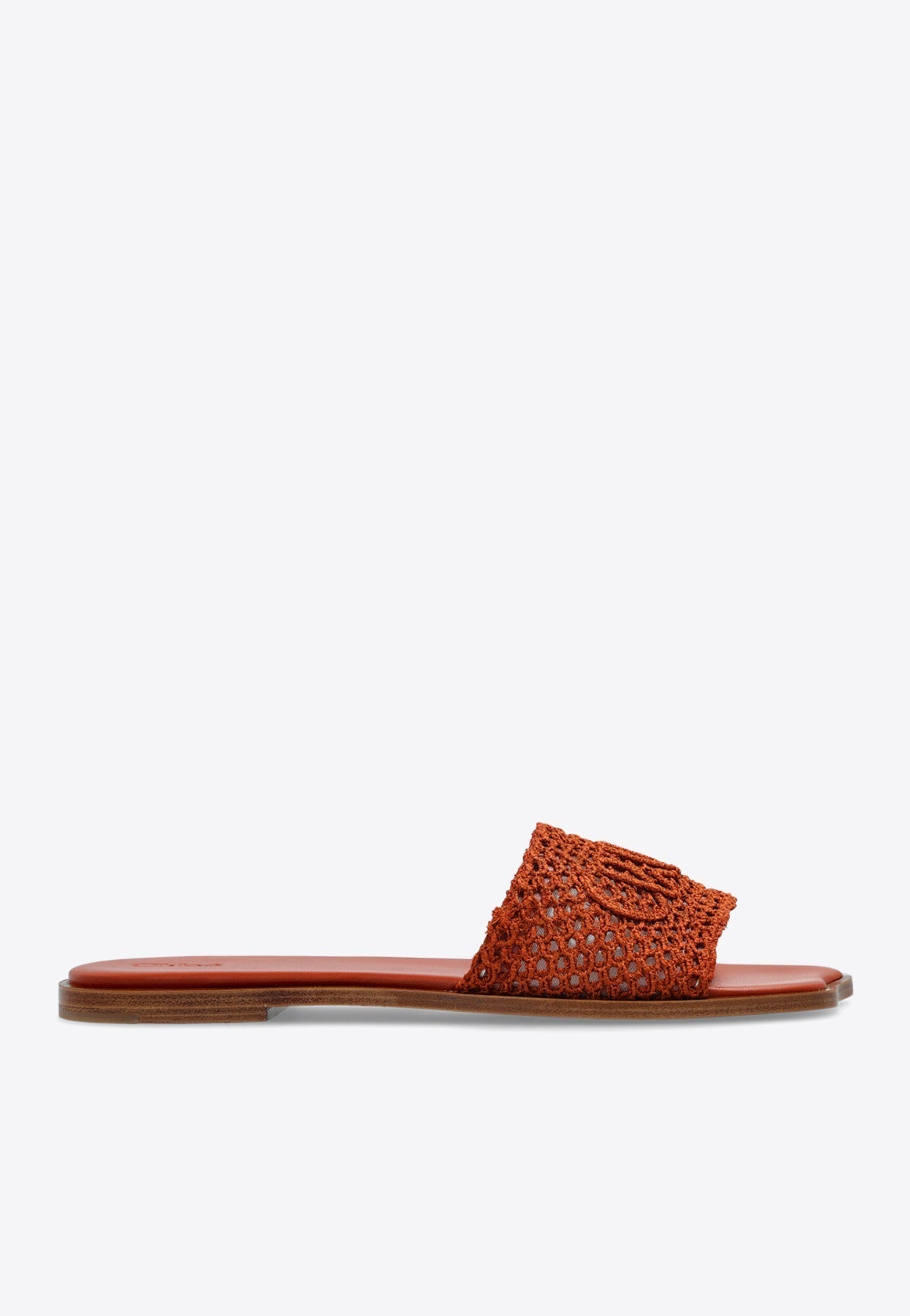 Soleil Woven Strap Sandales Plates