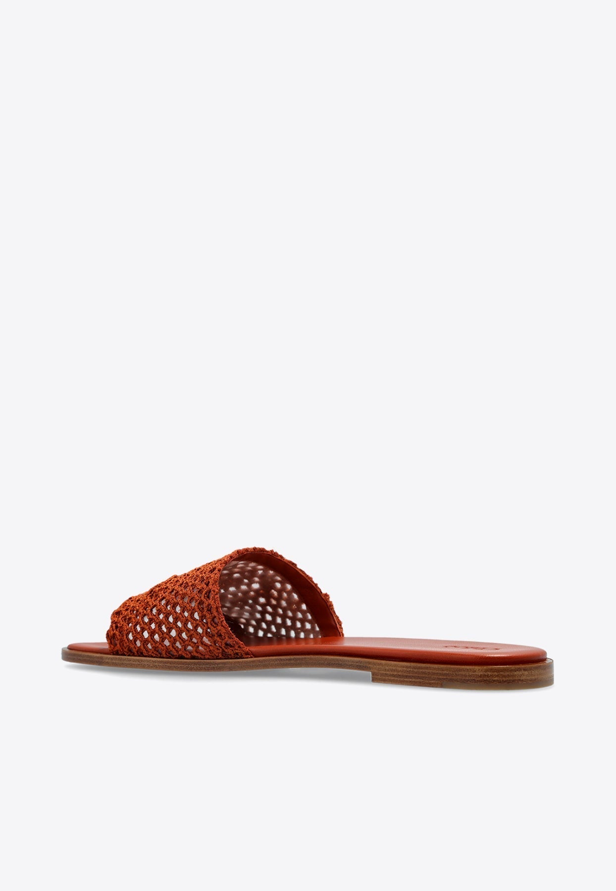 Soleil Woven Strap Sandales Plates