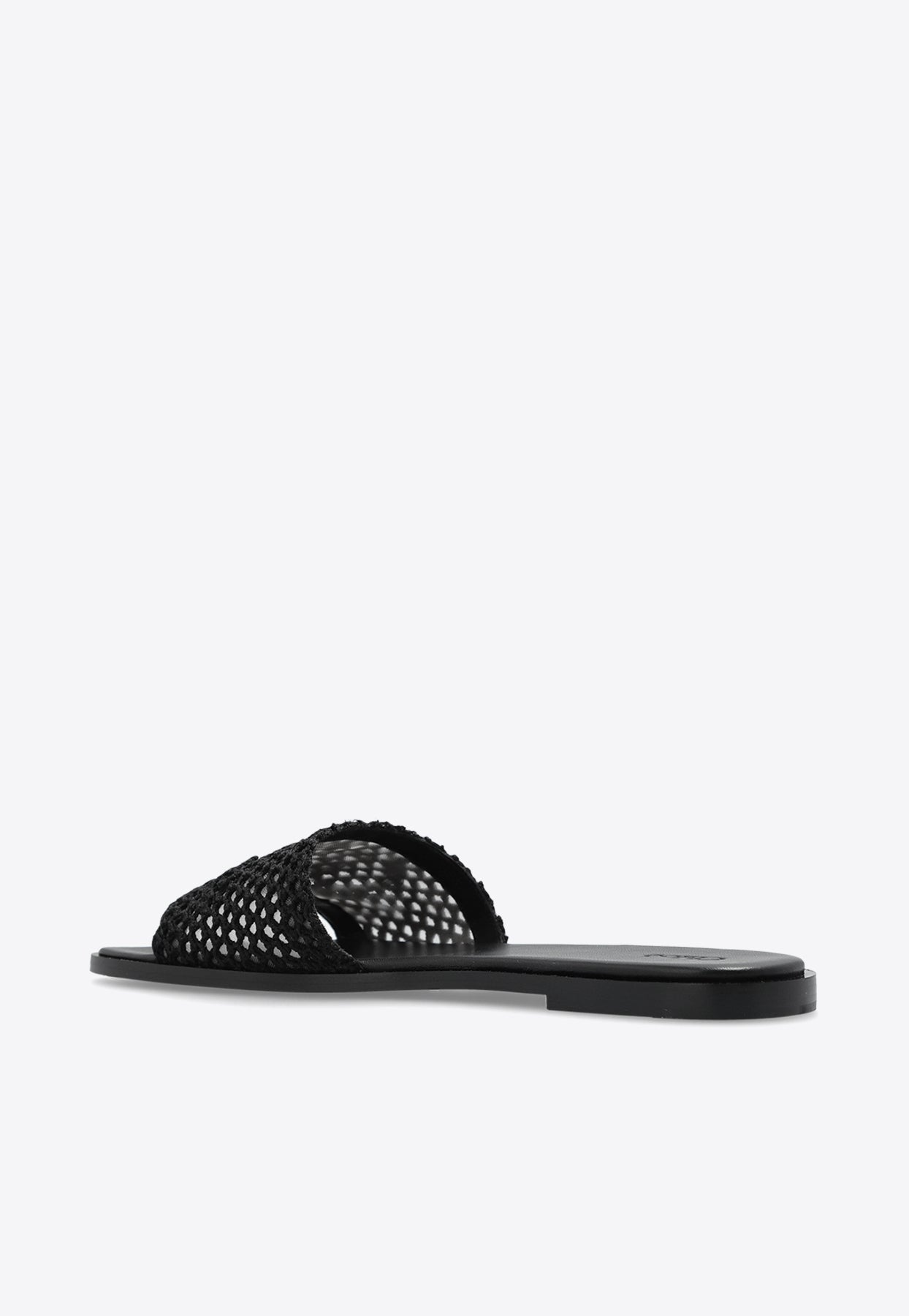 Soleil Woven Strap Sandales Plates