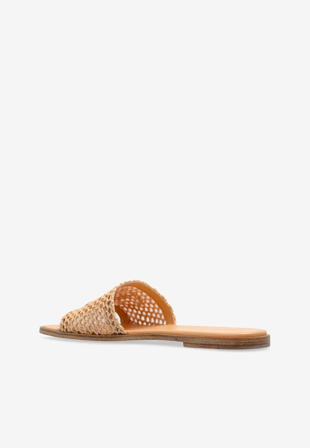 Soleil Woven Strap Sandales Plates