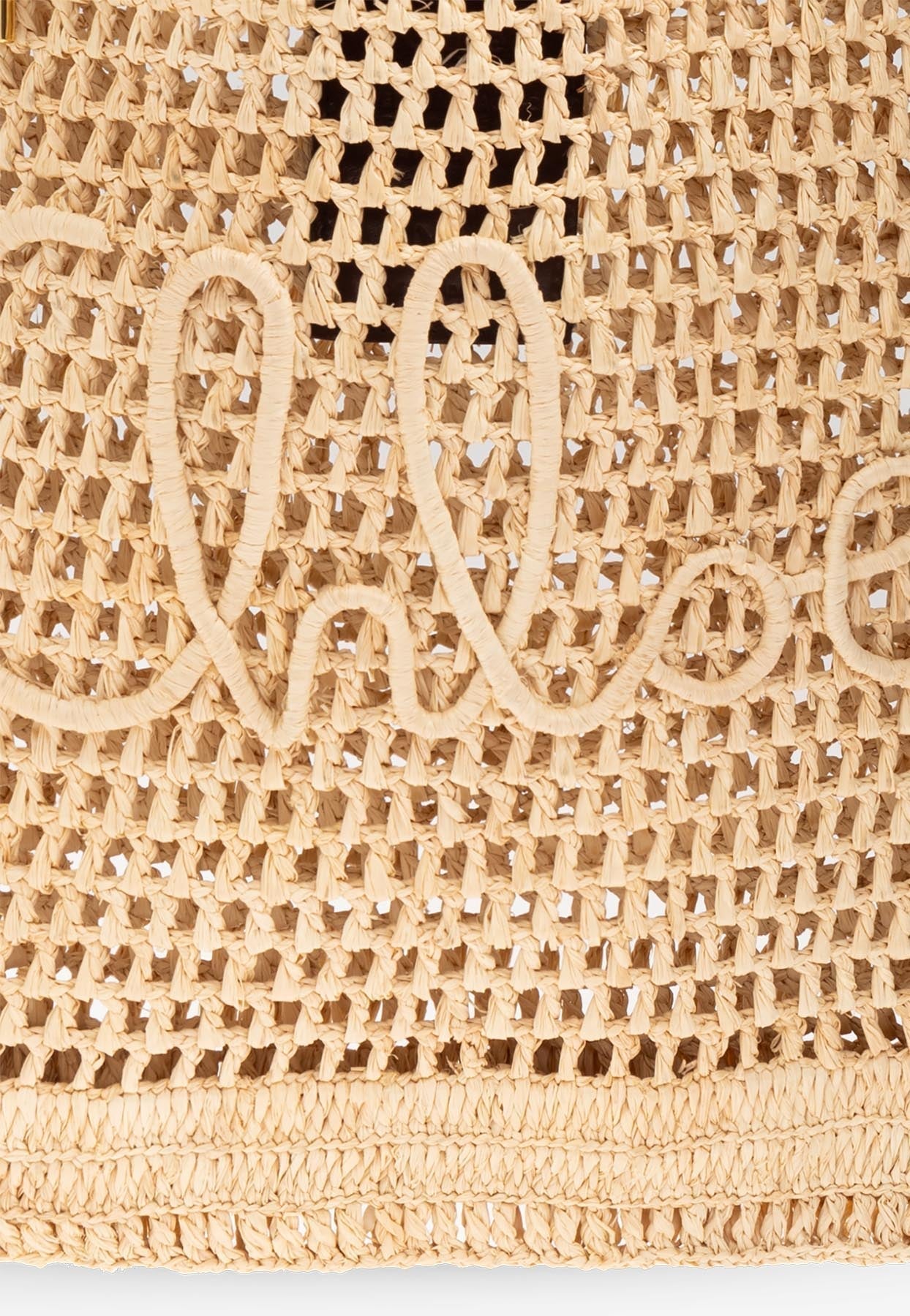 Summer Banana Raffia Cabas Bag