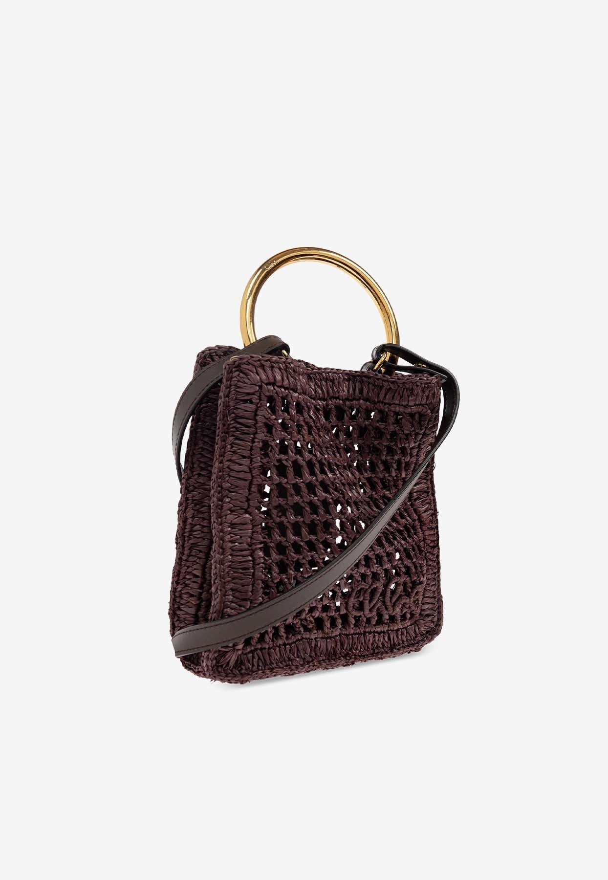 Mini Summer Banana Raffia Cabas Bag