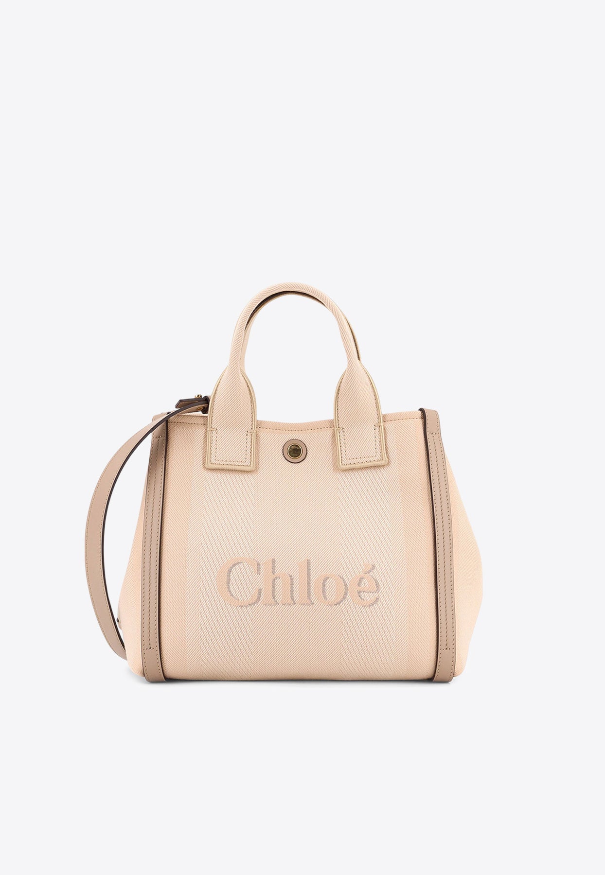 Petit en Toile Jacquard Logo Cabas Bag