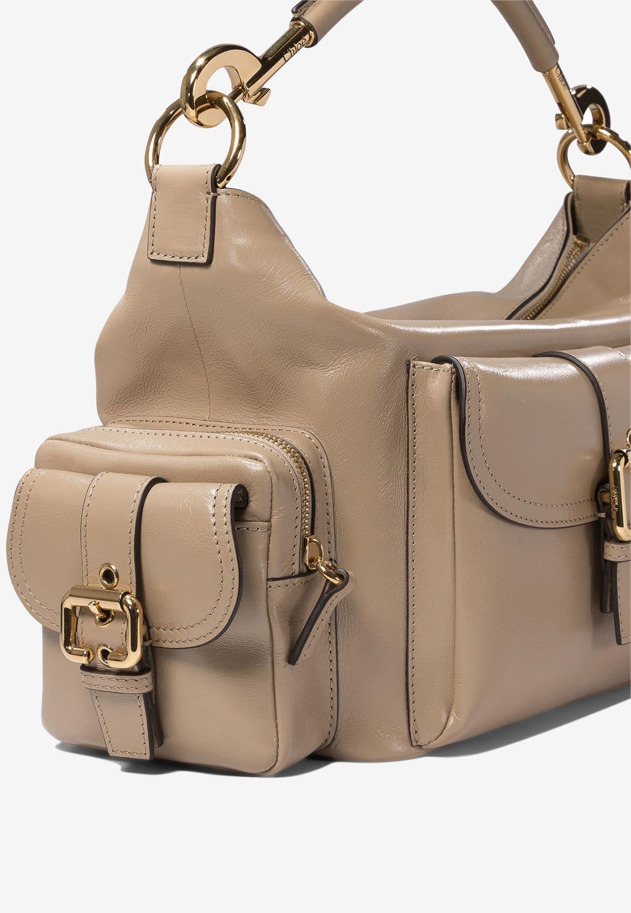 Brillant en Cuir Sac Appareil Photo