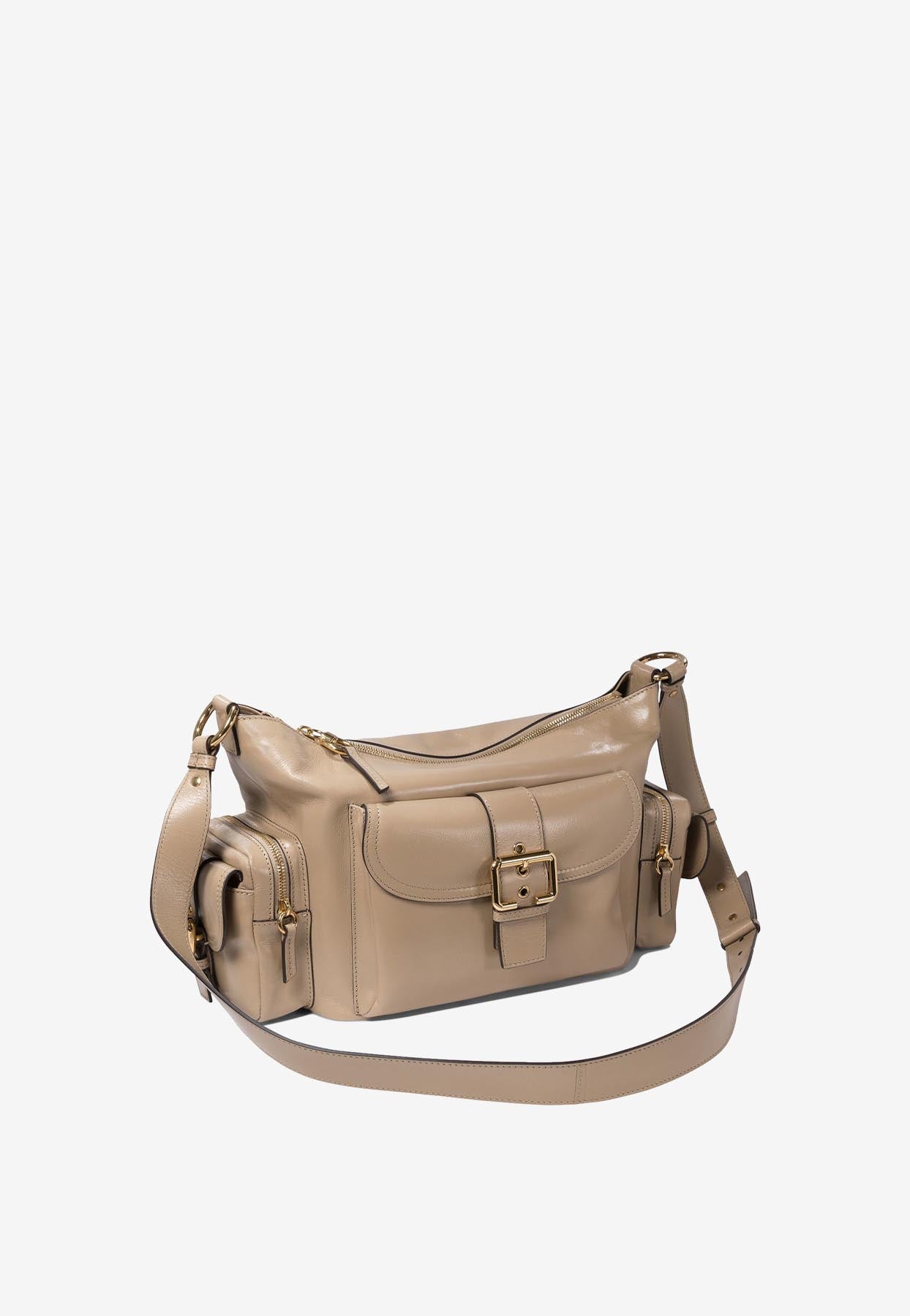 Brillant en Cuir Sac Appareil Photo