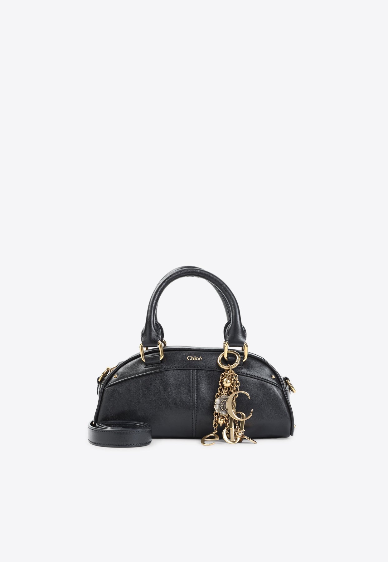 Bowling en Cuir Sac à Main avec Charms