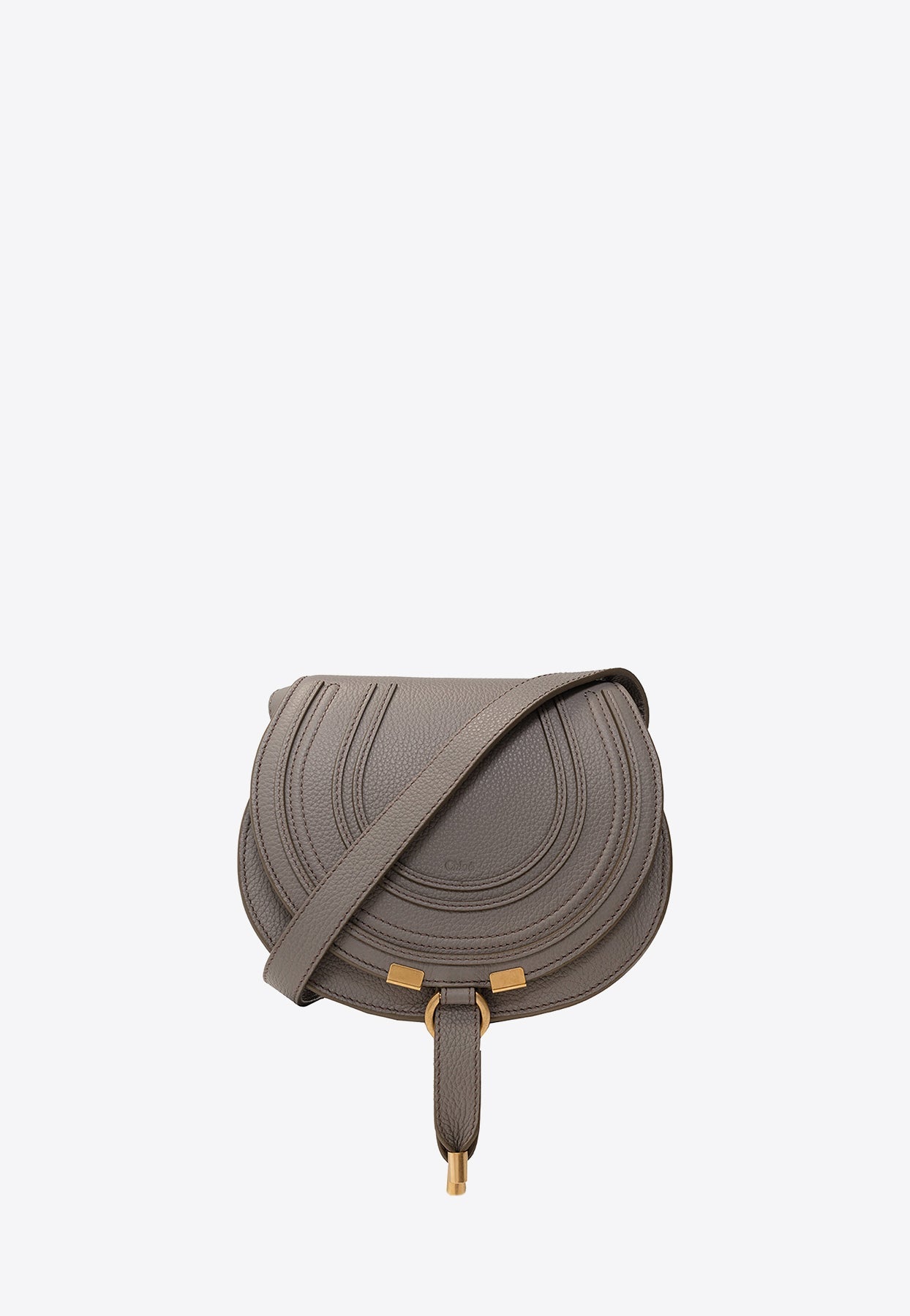 Petit Marcie Grained en Cuir Sac Bandoulière