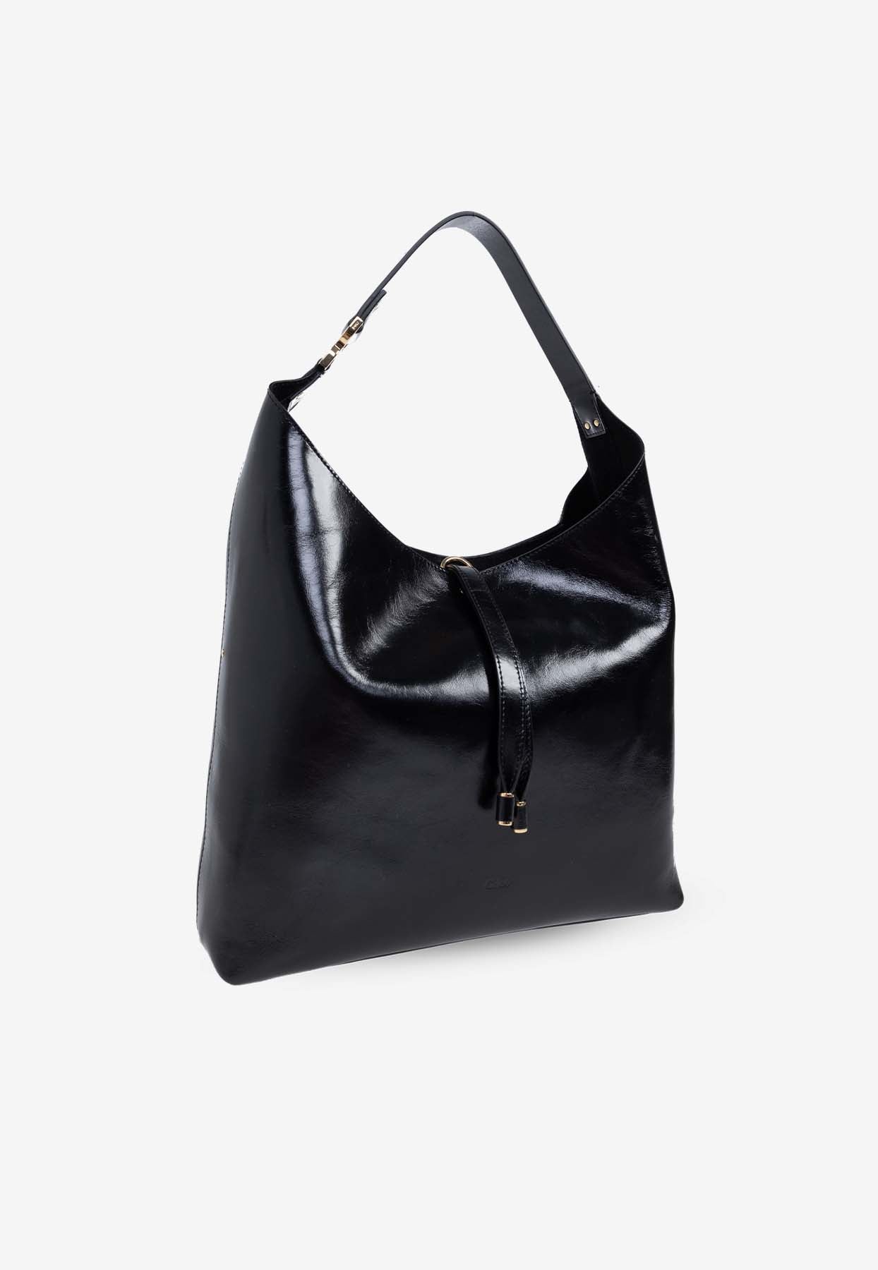 Marcie Brillant en Cuir Sac Hobo