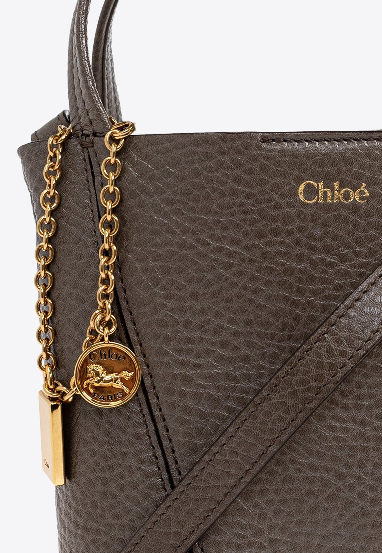 Petit Spin en Cuir Cabas Bag