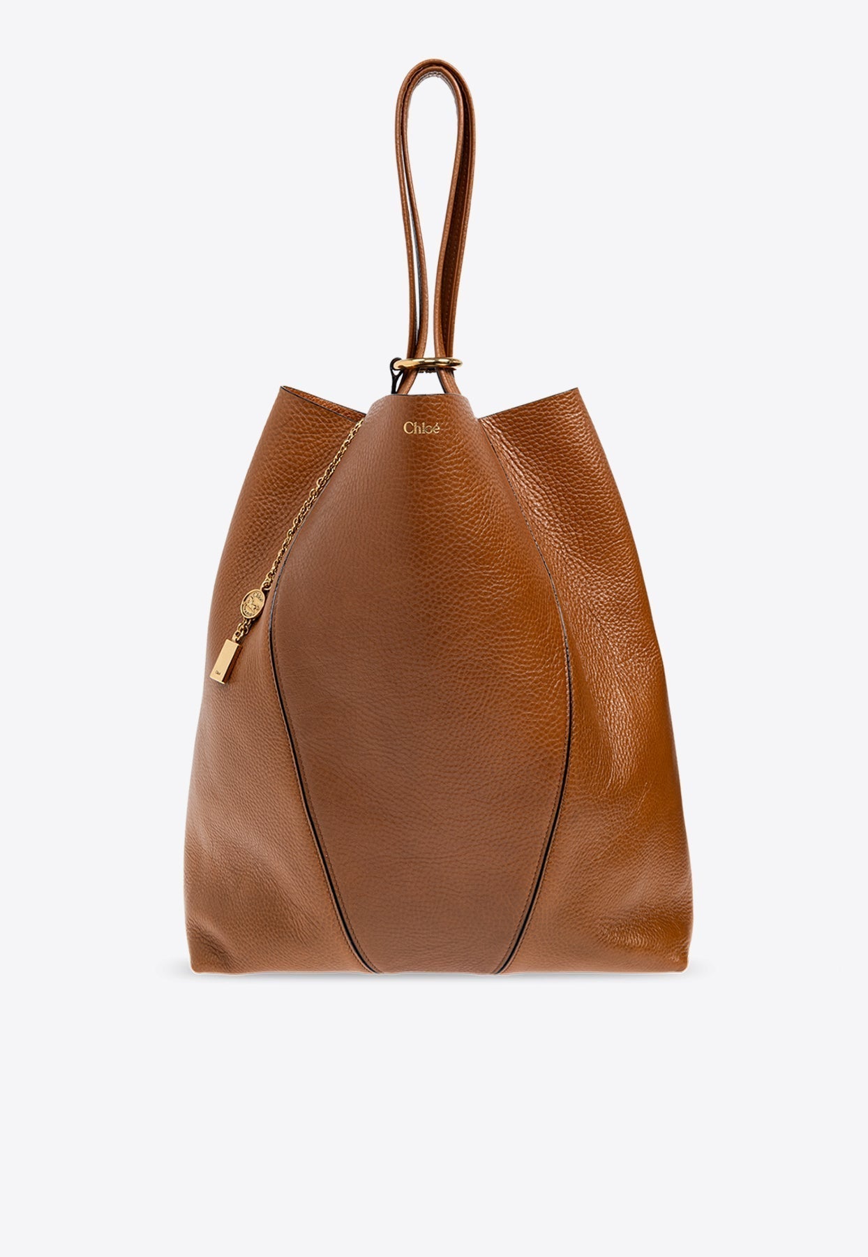 Grand Spin en Cuir Cabas Bag