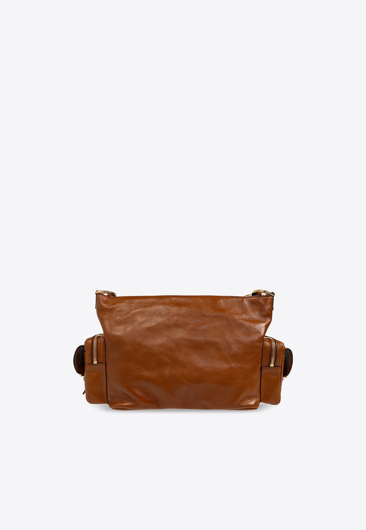 Brillant en Cuir Camera Sac Porté Épaule