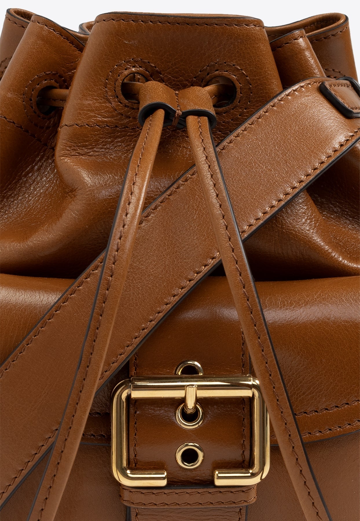 Camera Sac Seau en Brillant en Cuir