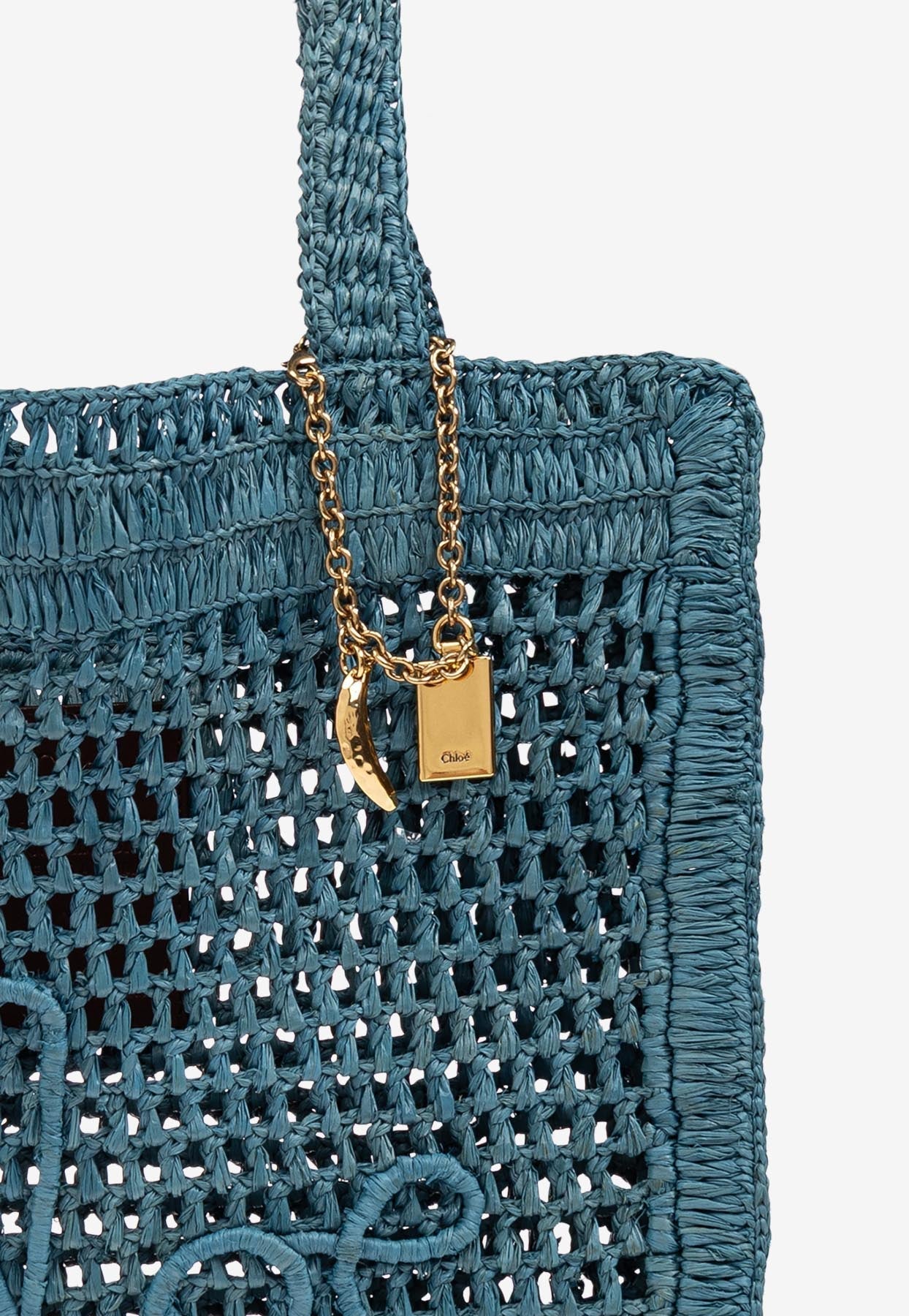 Summer Banana Woven-Raffia Cabas Bag