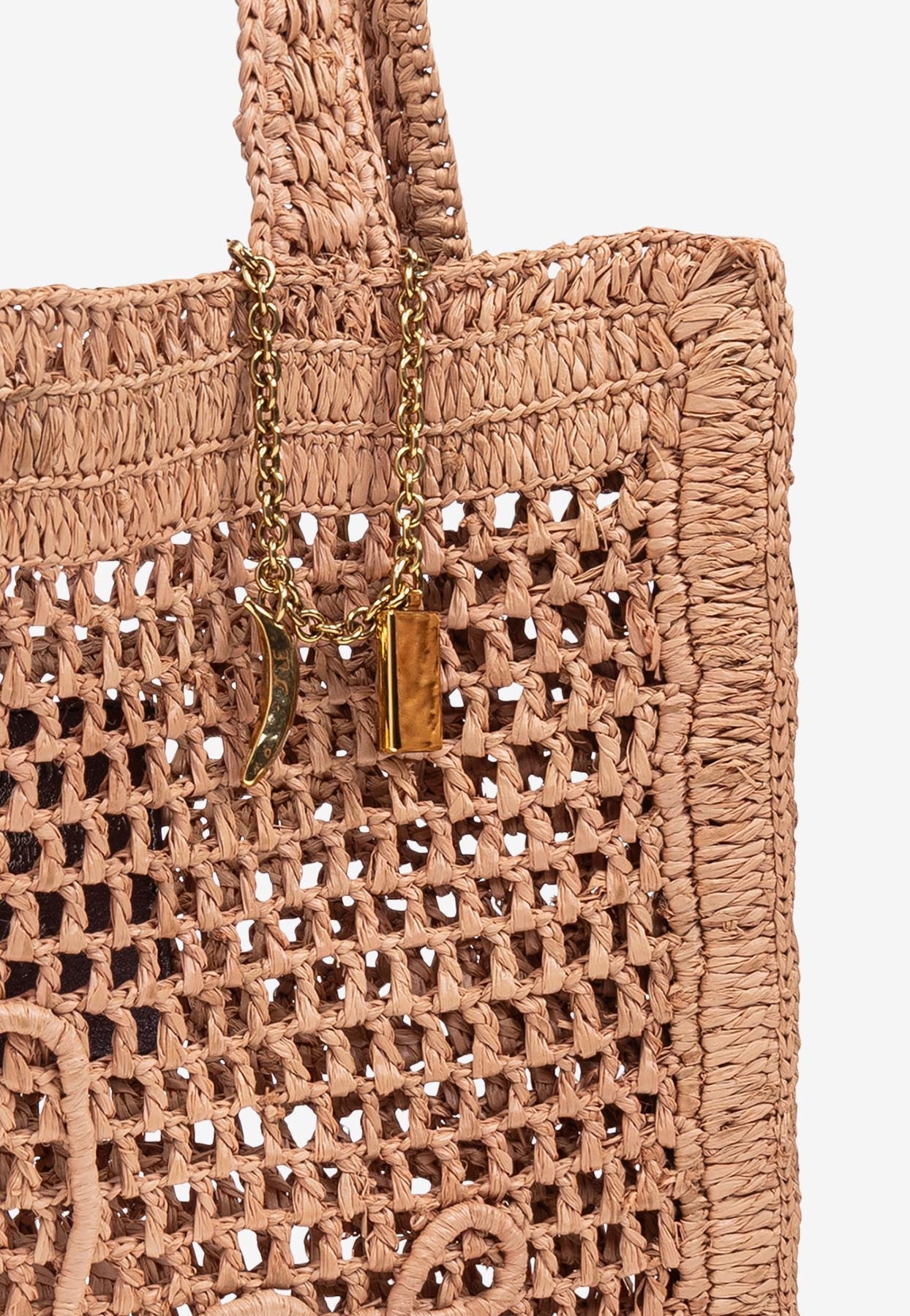 Summer Banana Woven-Raffia Cabas Bag