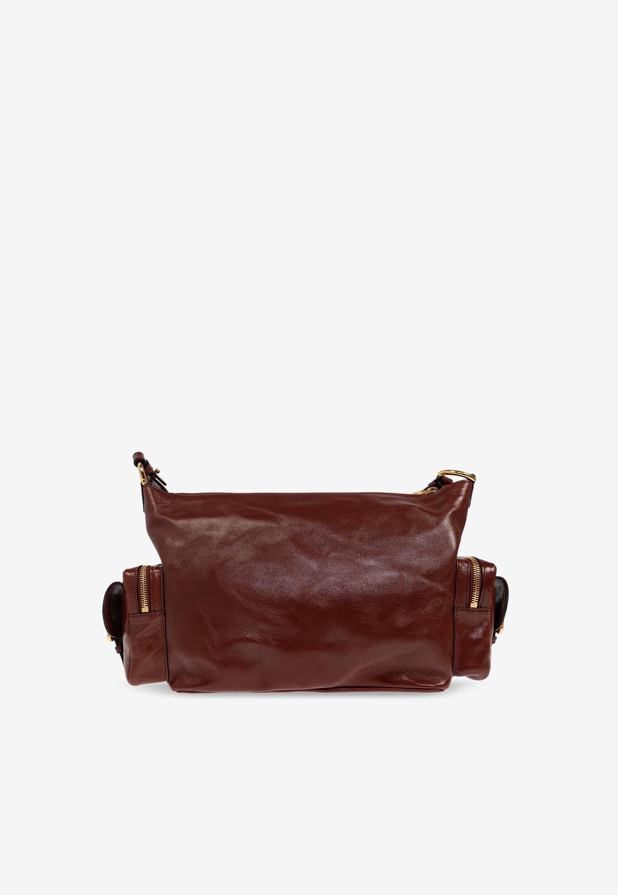 Brillant en Cuir Sac Appareil Photo