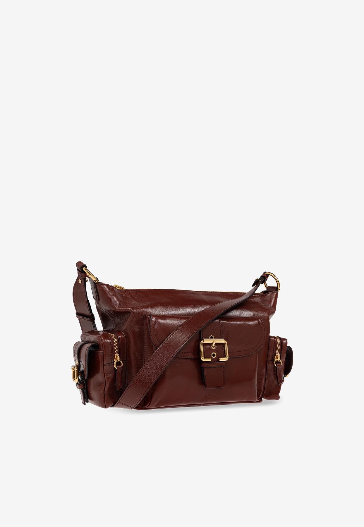 Brillant en Cuir Sac Appareil Photo