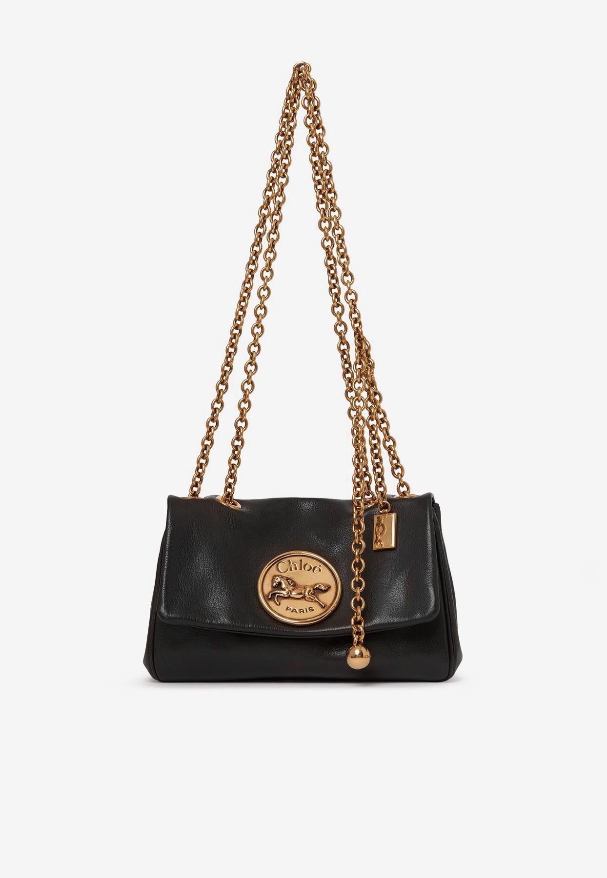 Petit Heritage Grained en Cuir Sac Porté Épaule