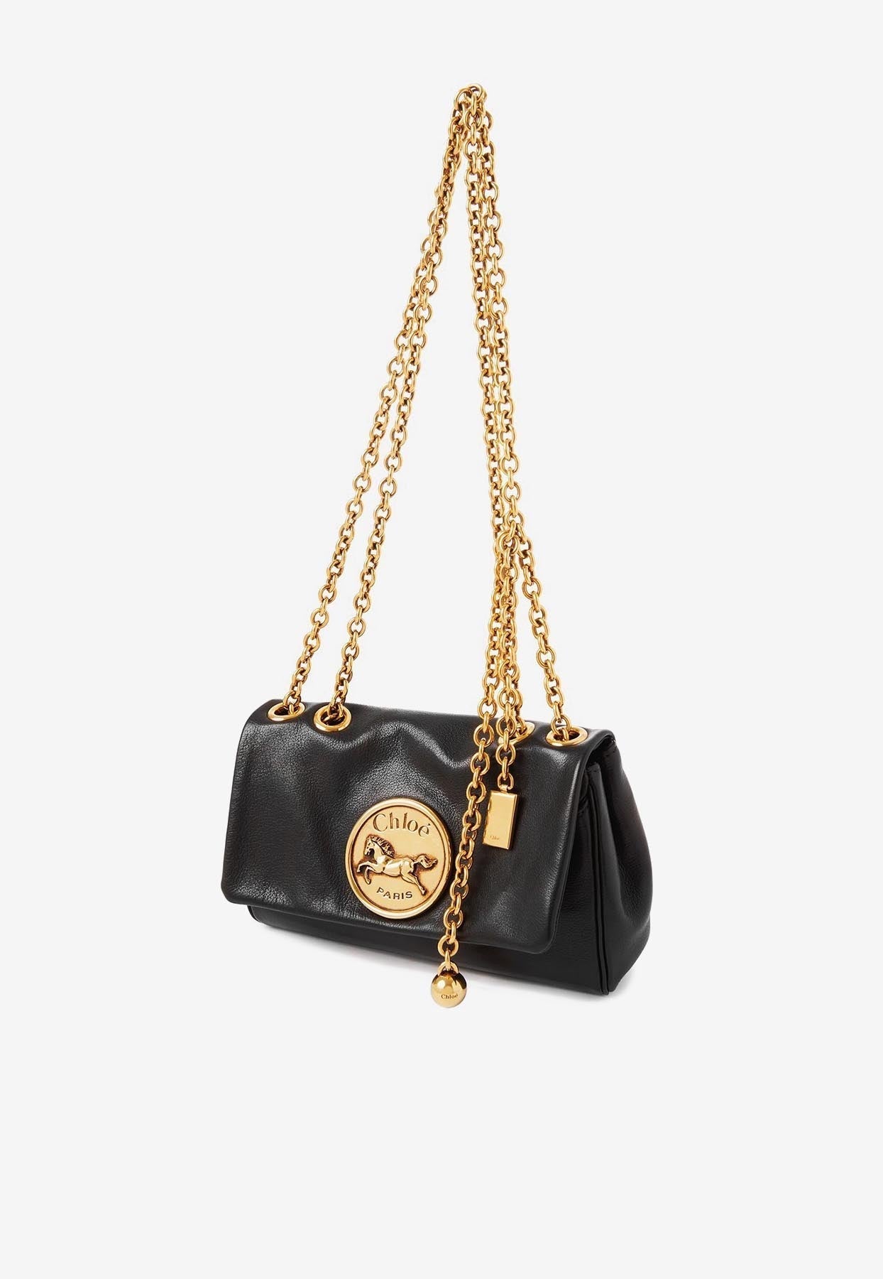 Petit Heritage Grained en Cuir Sac Porté Épaule