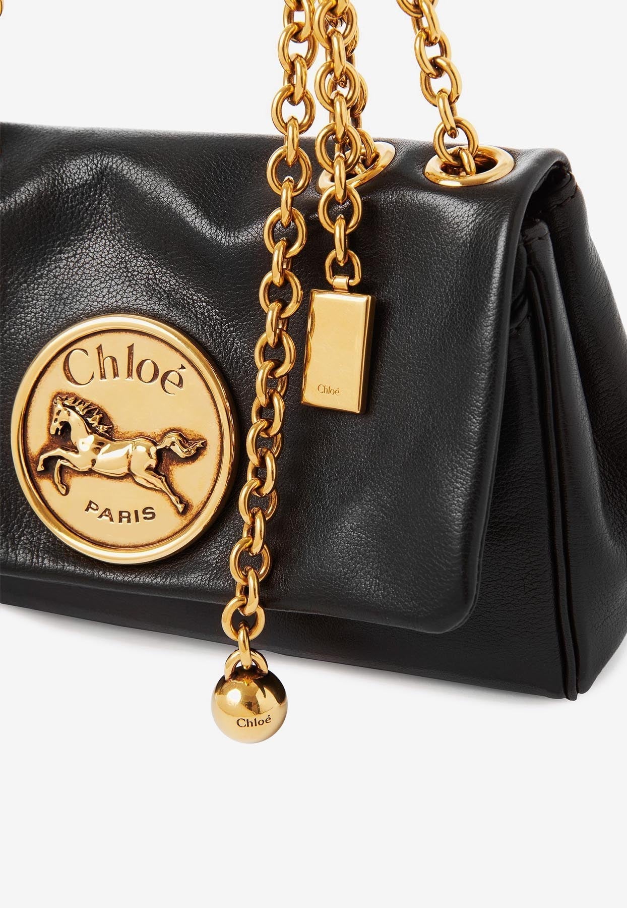 Petit Heritage Grained en Cuir Sac Porté Épaule