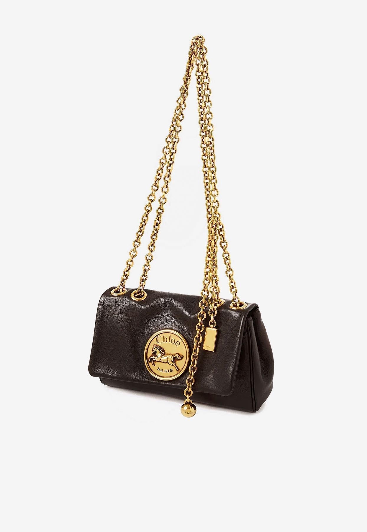 Petit Heritage Grained en Cuir Sac Porté Épaule