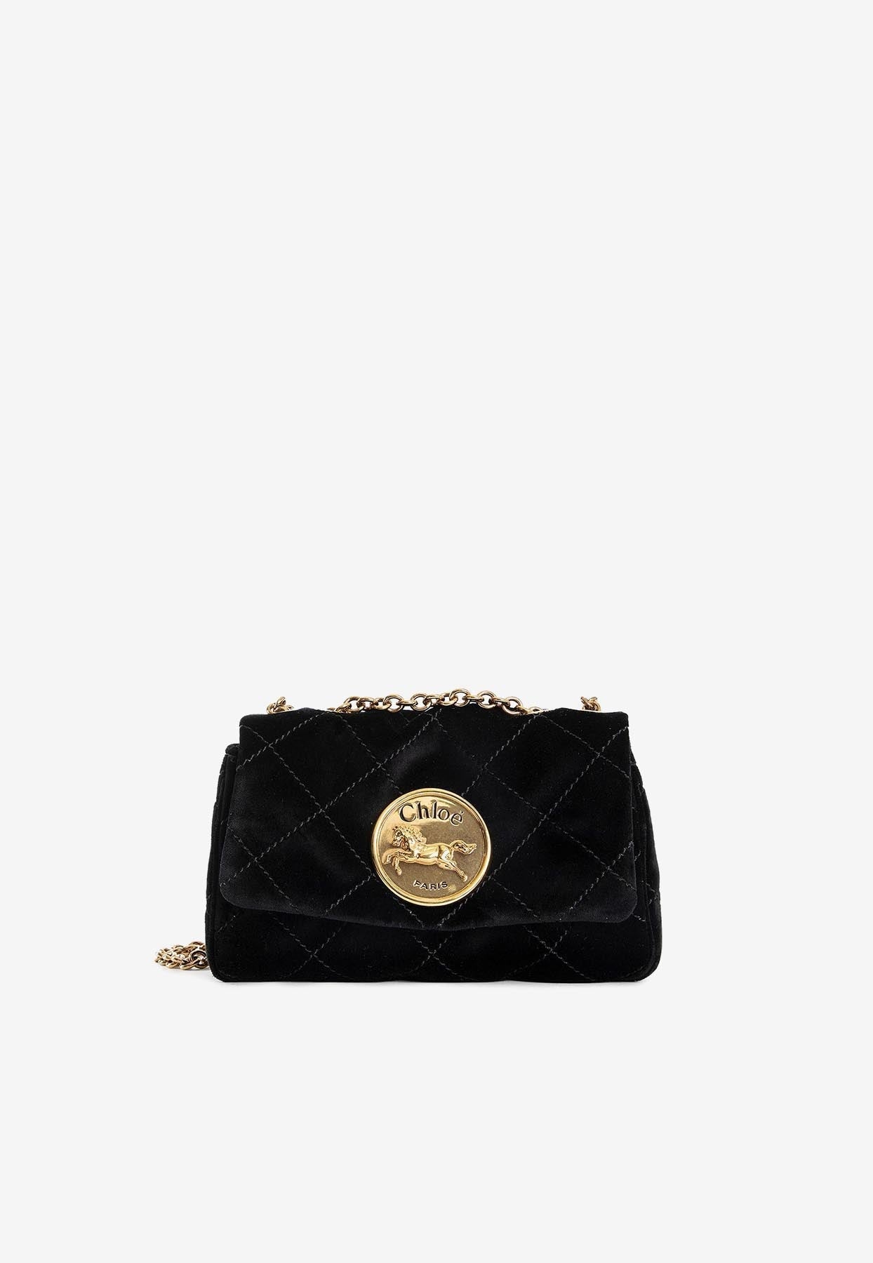 Petit Heritage Velvet Sac Porté Épaule