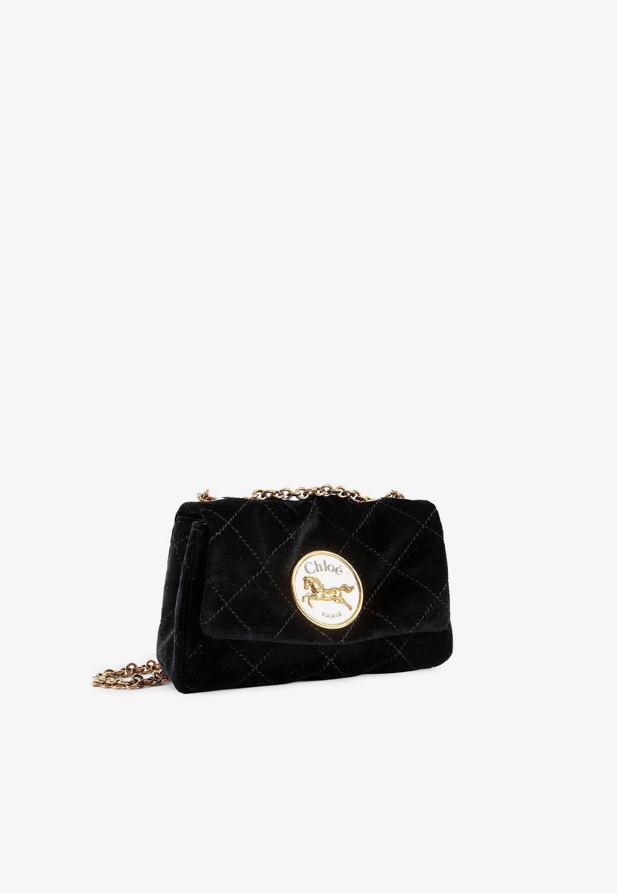 Petit Heritage Velvet Sac Porté Épaule