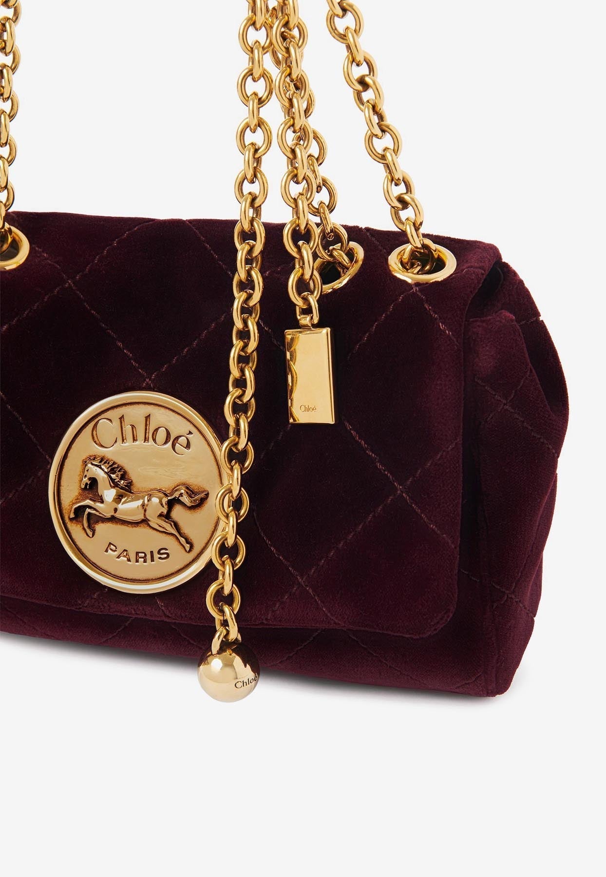 Petit Heritage Velvet Sac Porté Épaule