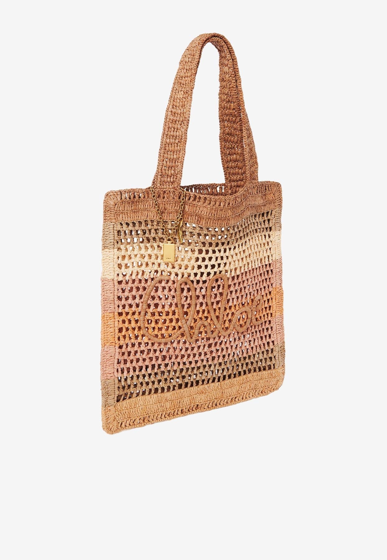Summer Banana Cabas Bag en Raffia