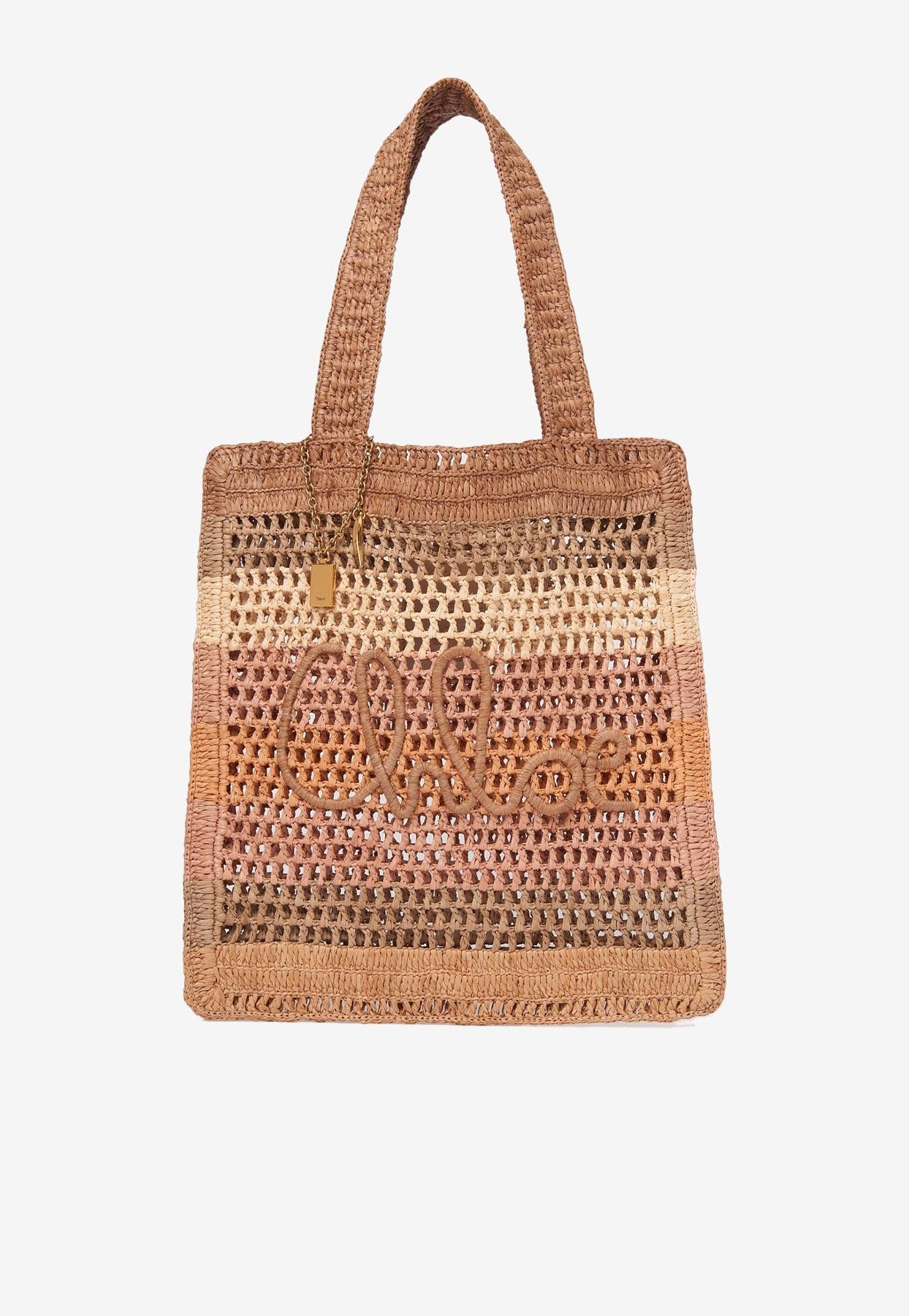 Summer Banana Cabas Bag en Raffia