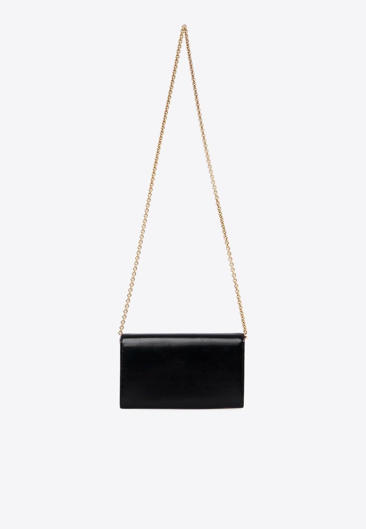 Iconique Logo en Cuir Chaîne Pochette