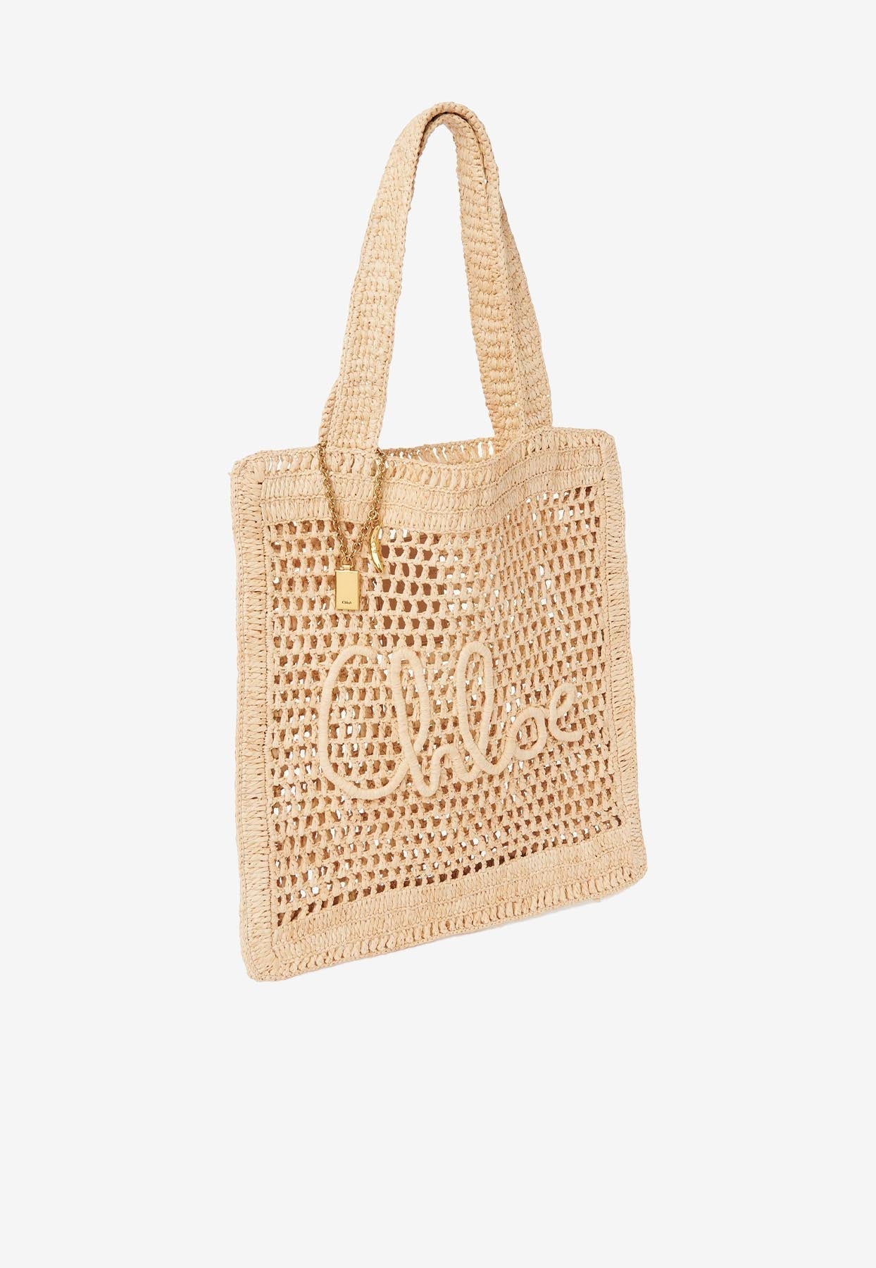 Summer Banana Cabas Bag en Raffia