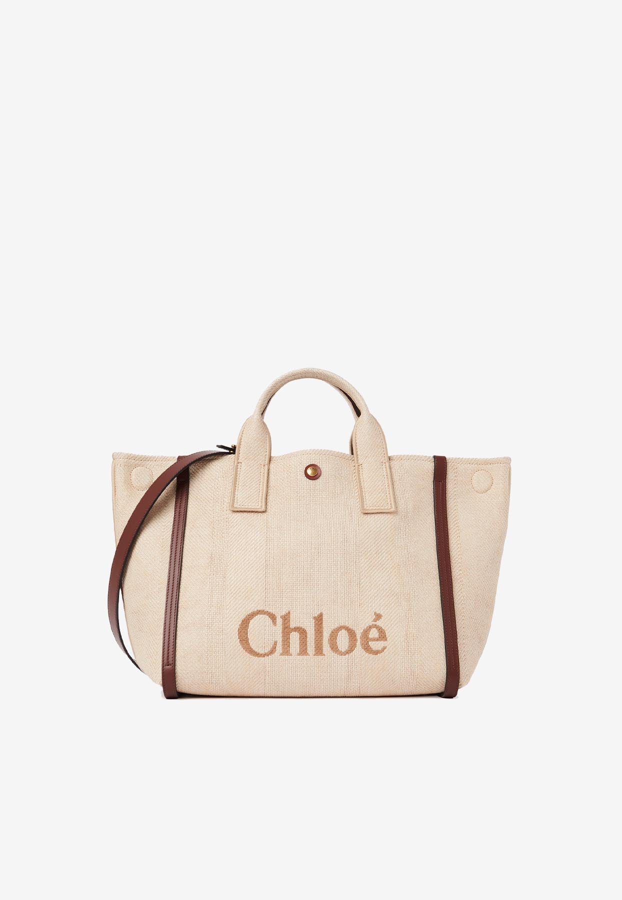 Carry Cabas Bag en Raffia-Effect Fibers