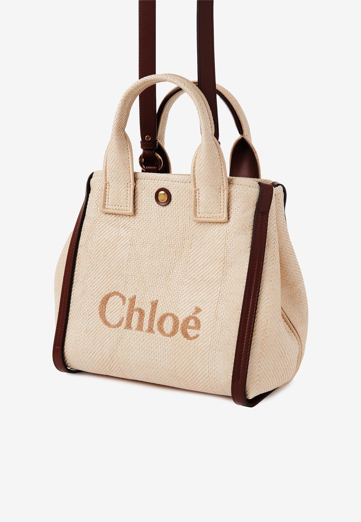 Carry Cabas Bag en Raffia-Effect Fibers