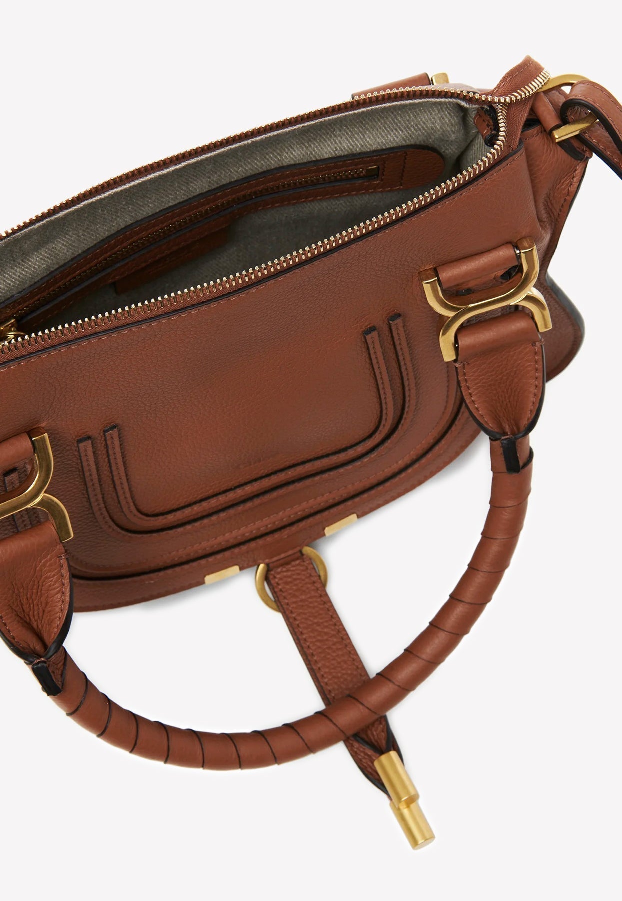 Petit Marcie Sac à Main en Grained en Cuir
