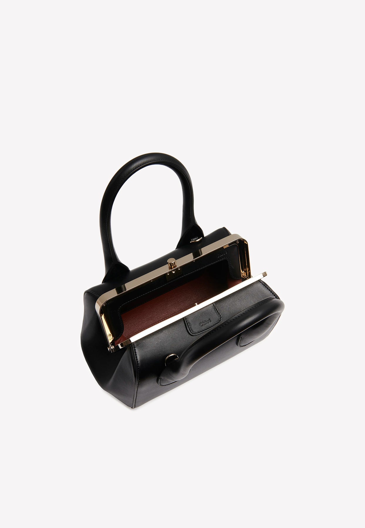 Petit Joyce Frame Sac à Main en Calf en Cuir