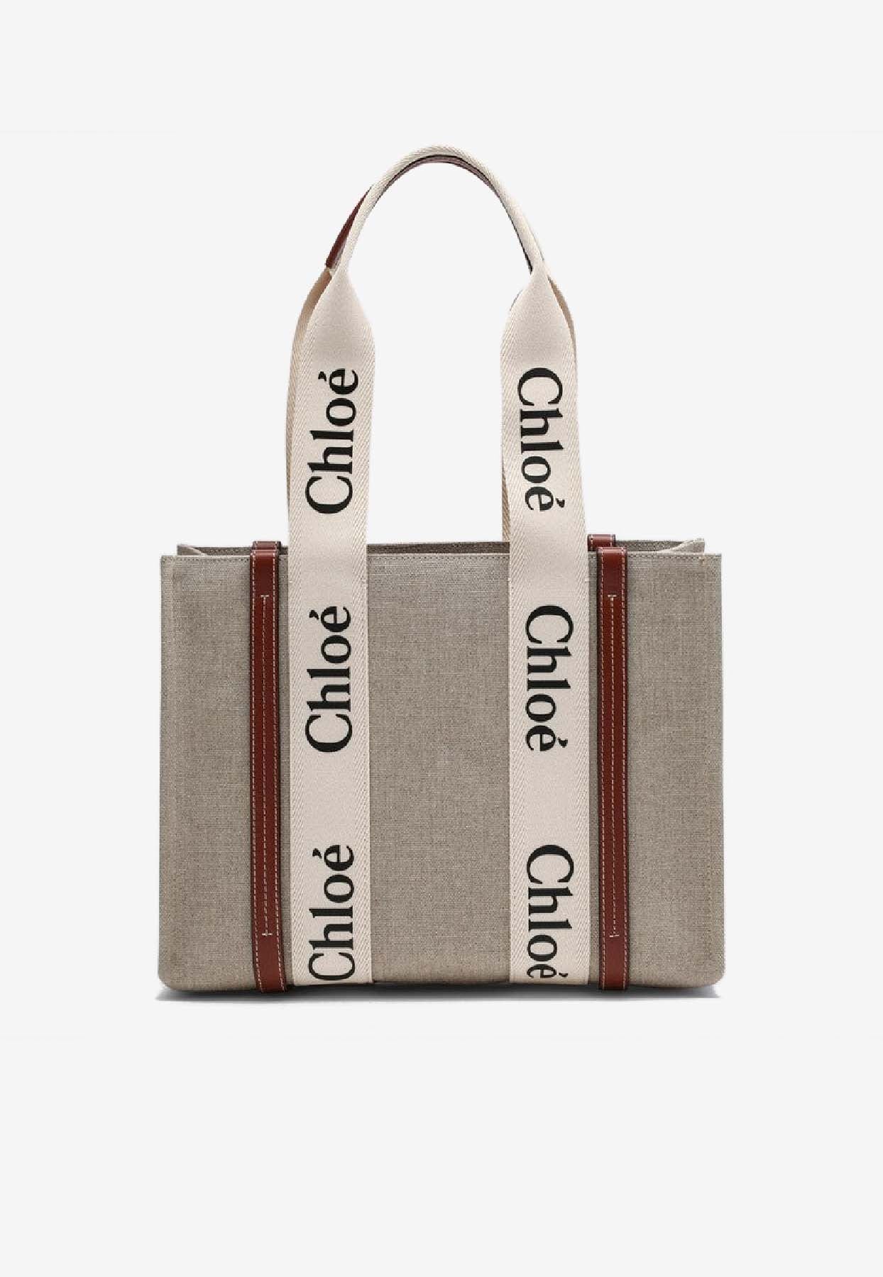 Moyen Woody en Toile Cabas Bag
