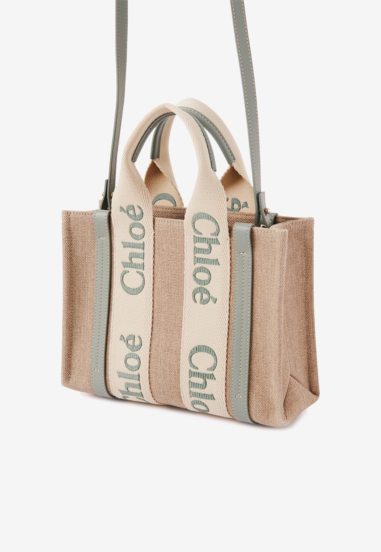 Petit Woody Cabas Bag en Linen