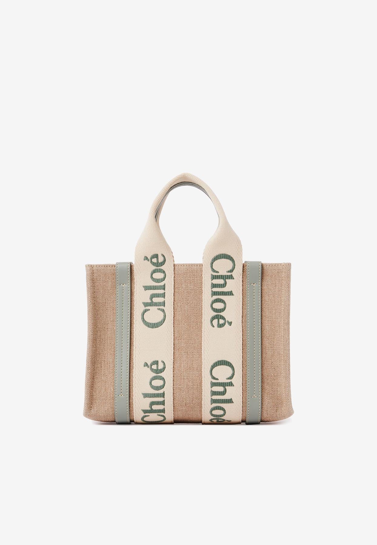 Petit Woody Cabas Bag en Linen