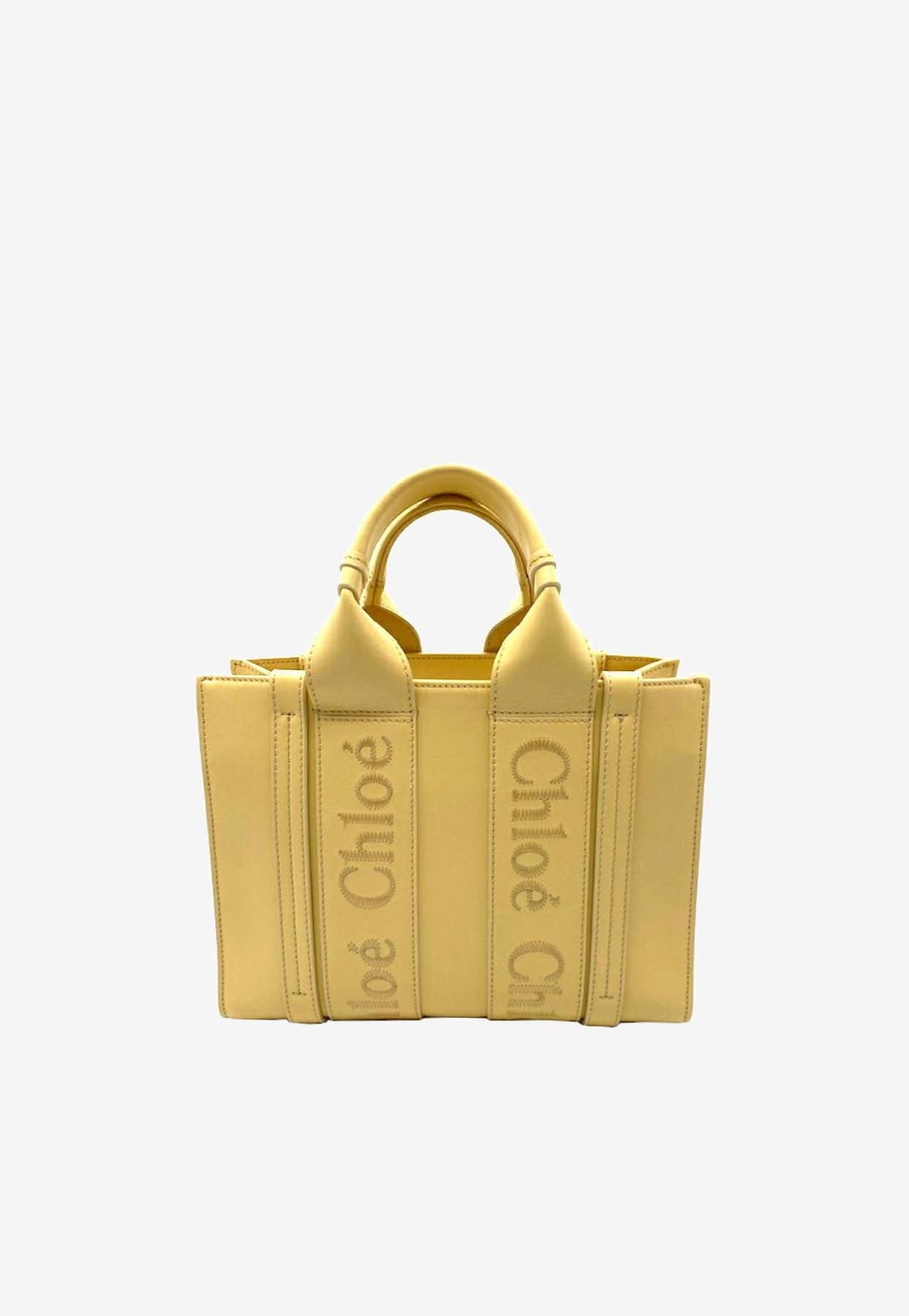 Petit Woody en Cuir Cabas Bag