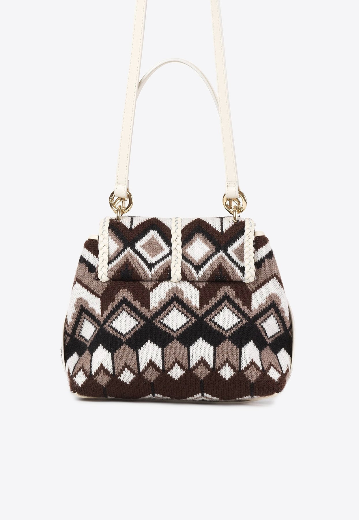 Petit Penelope Chevron Knitted Sac Porté Épaule
