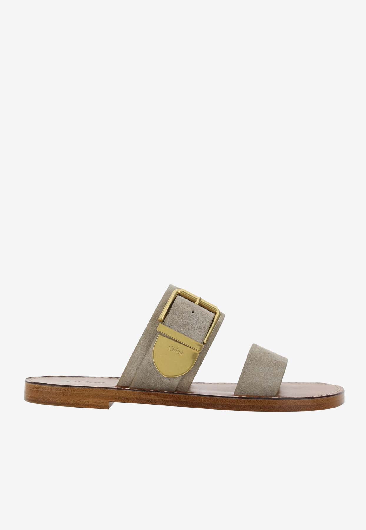 Rebecca en Cuir Slides