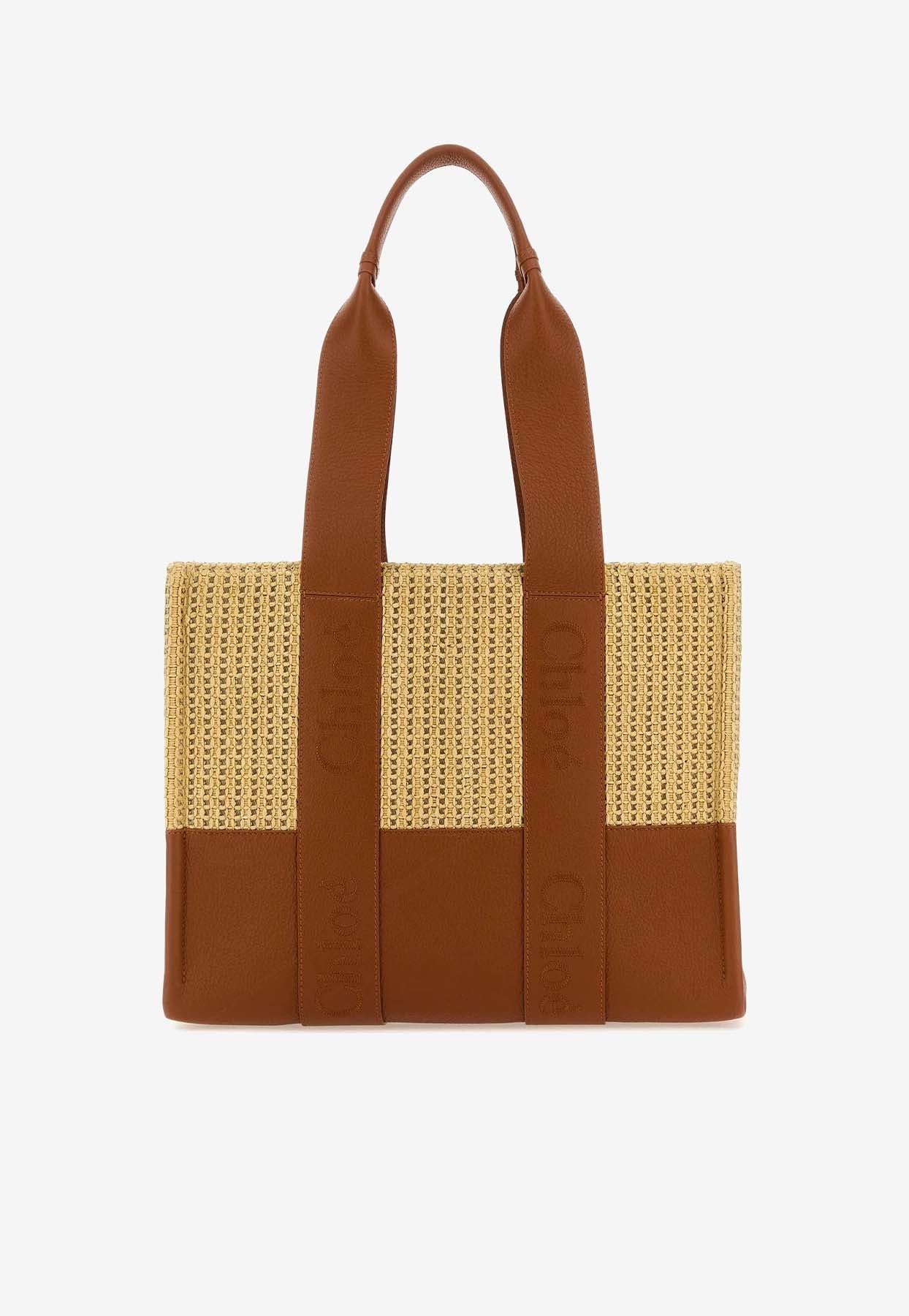 Paneled Woody Cabas Bag