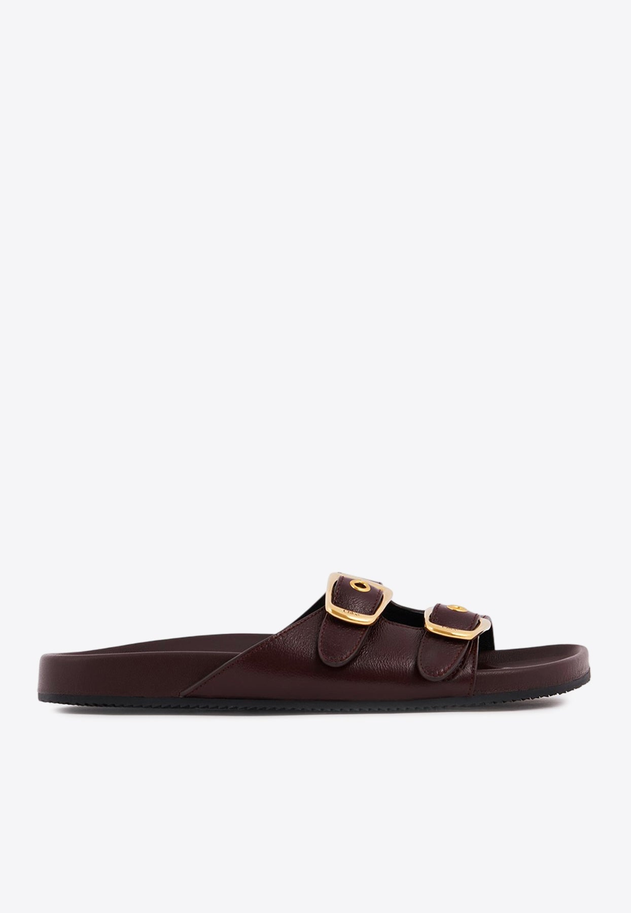Polly en Cuir Slides