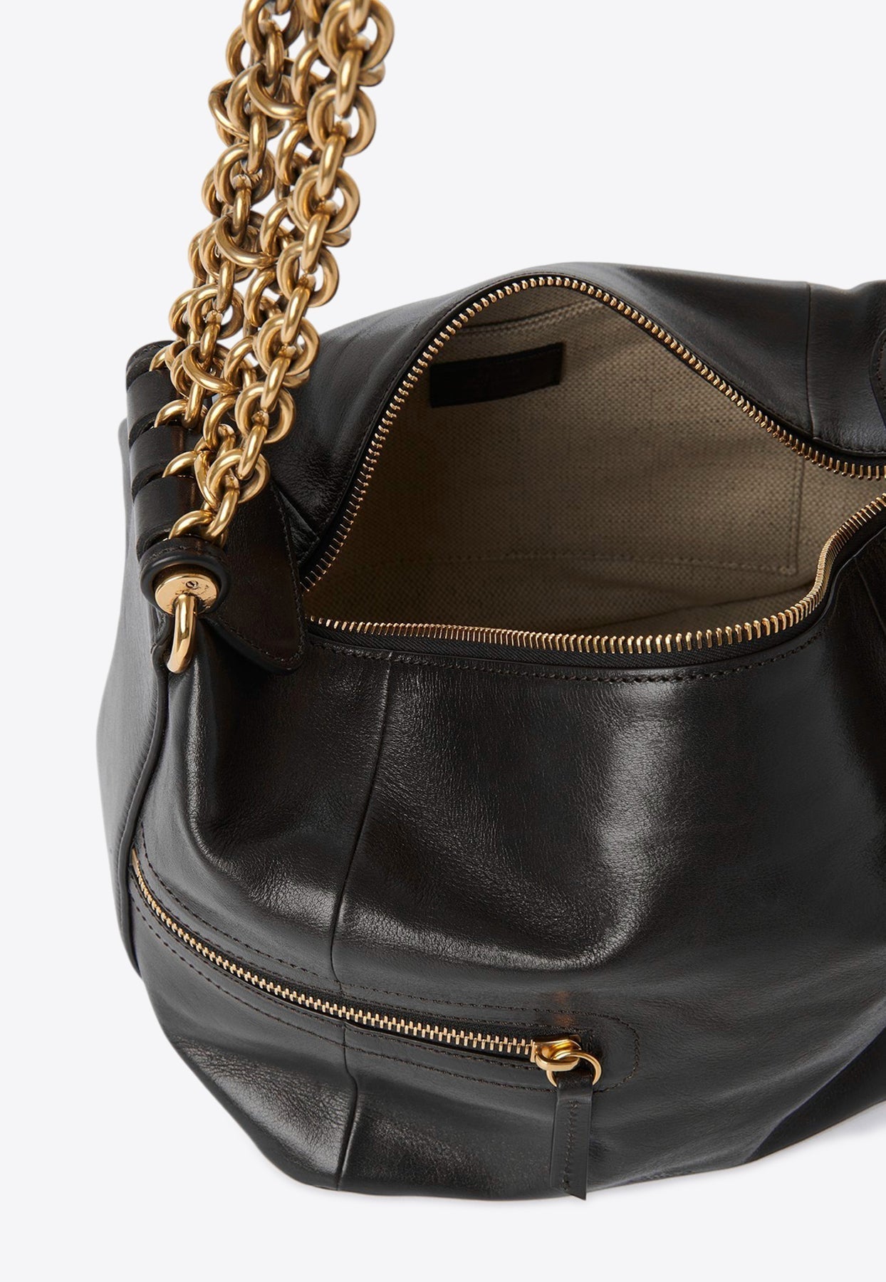 Camera Chaîne en Cuir Sac Porté Épaule