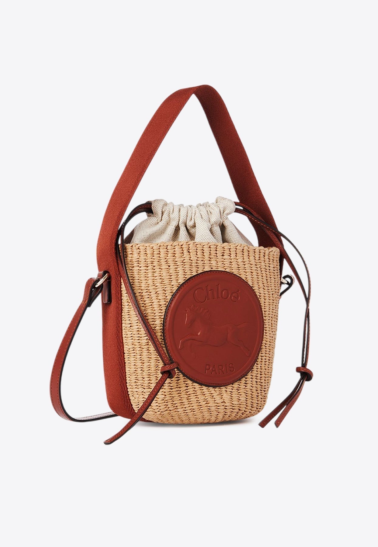 Petit Horse Medal Basket Bag
