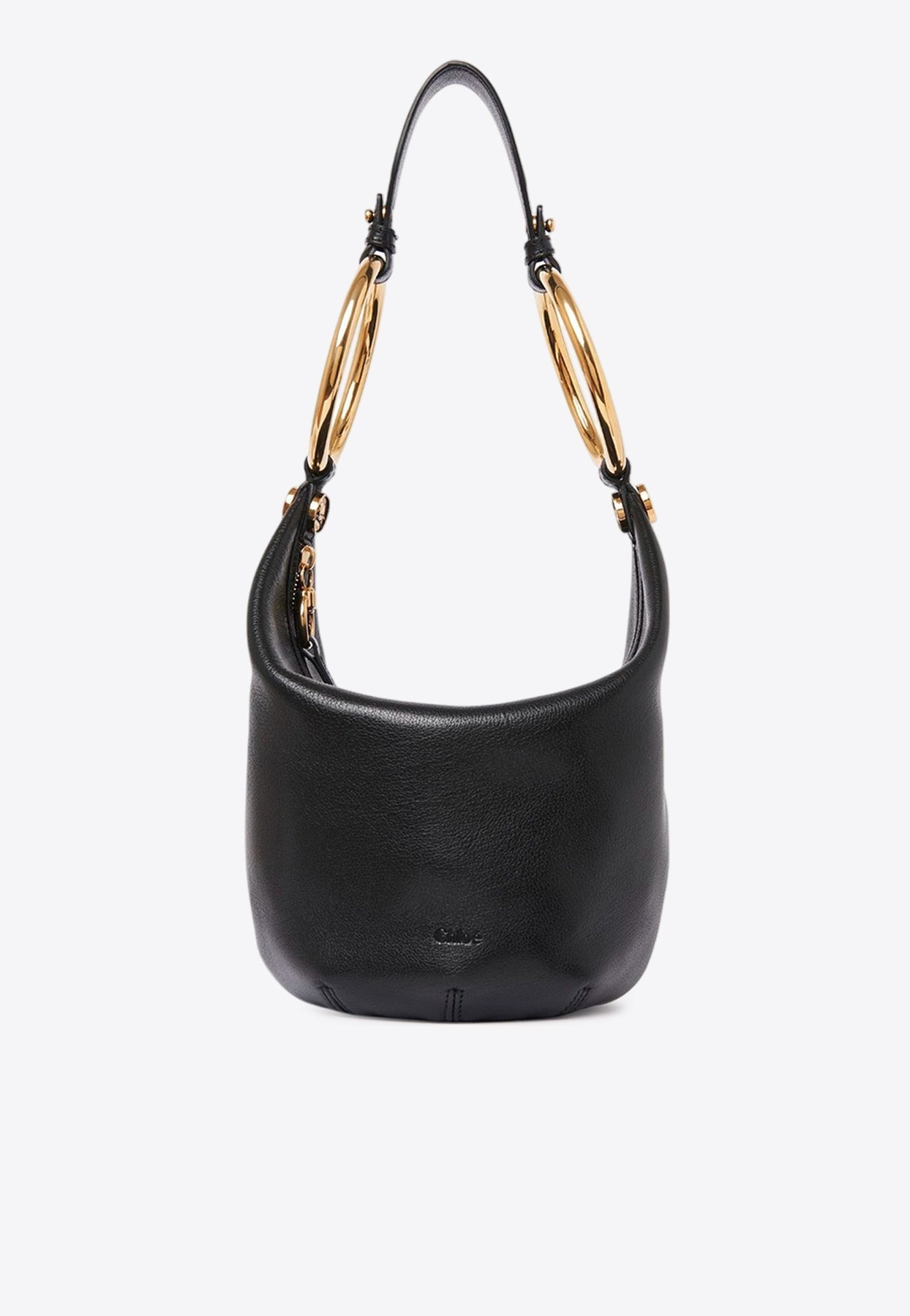 Petit Bracelet Sac Porté Épaule en Grained en Cuir