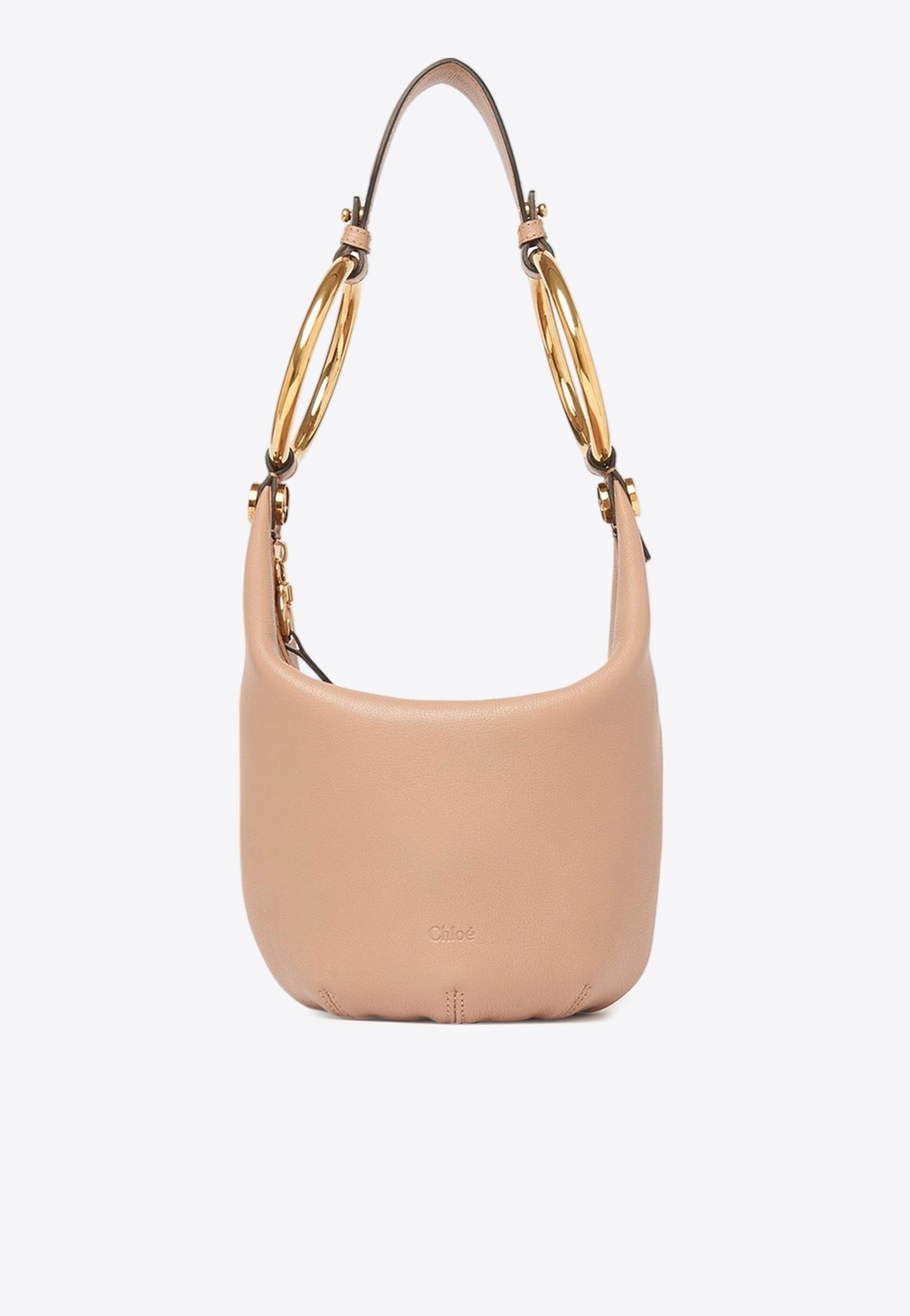 Petit Bracelet Sac Porté Épaule en Grained en Cuir