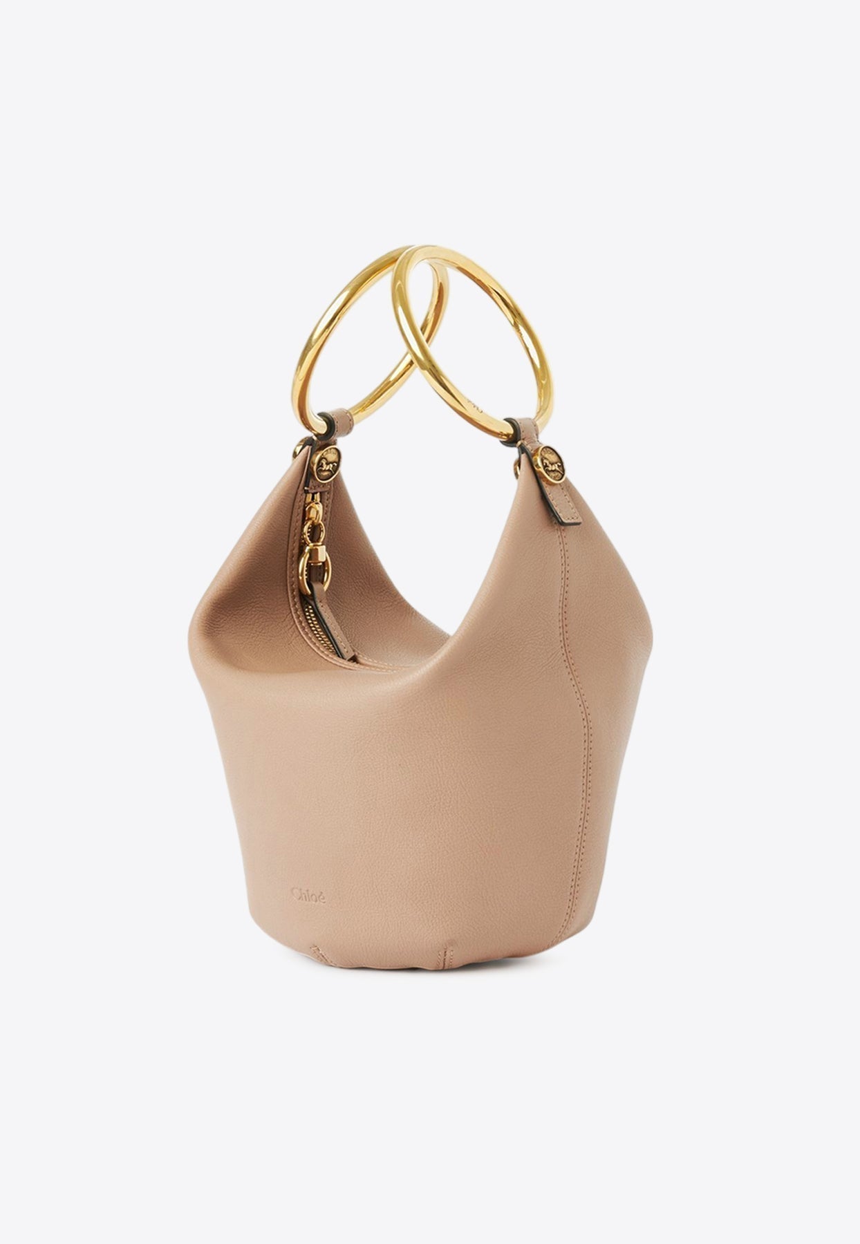 Petit Bracelet Sac Porté Épaule en Grained en Cuir