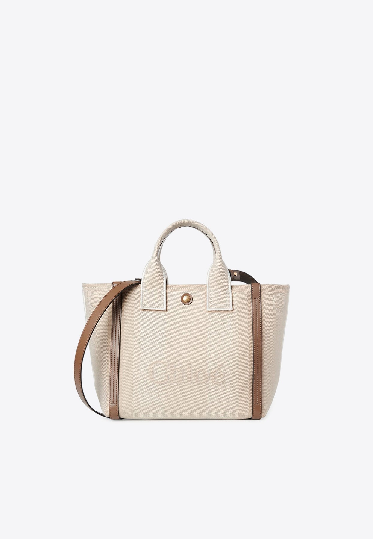 Petit Raised Logo en Toile Cabas Bag