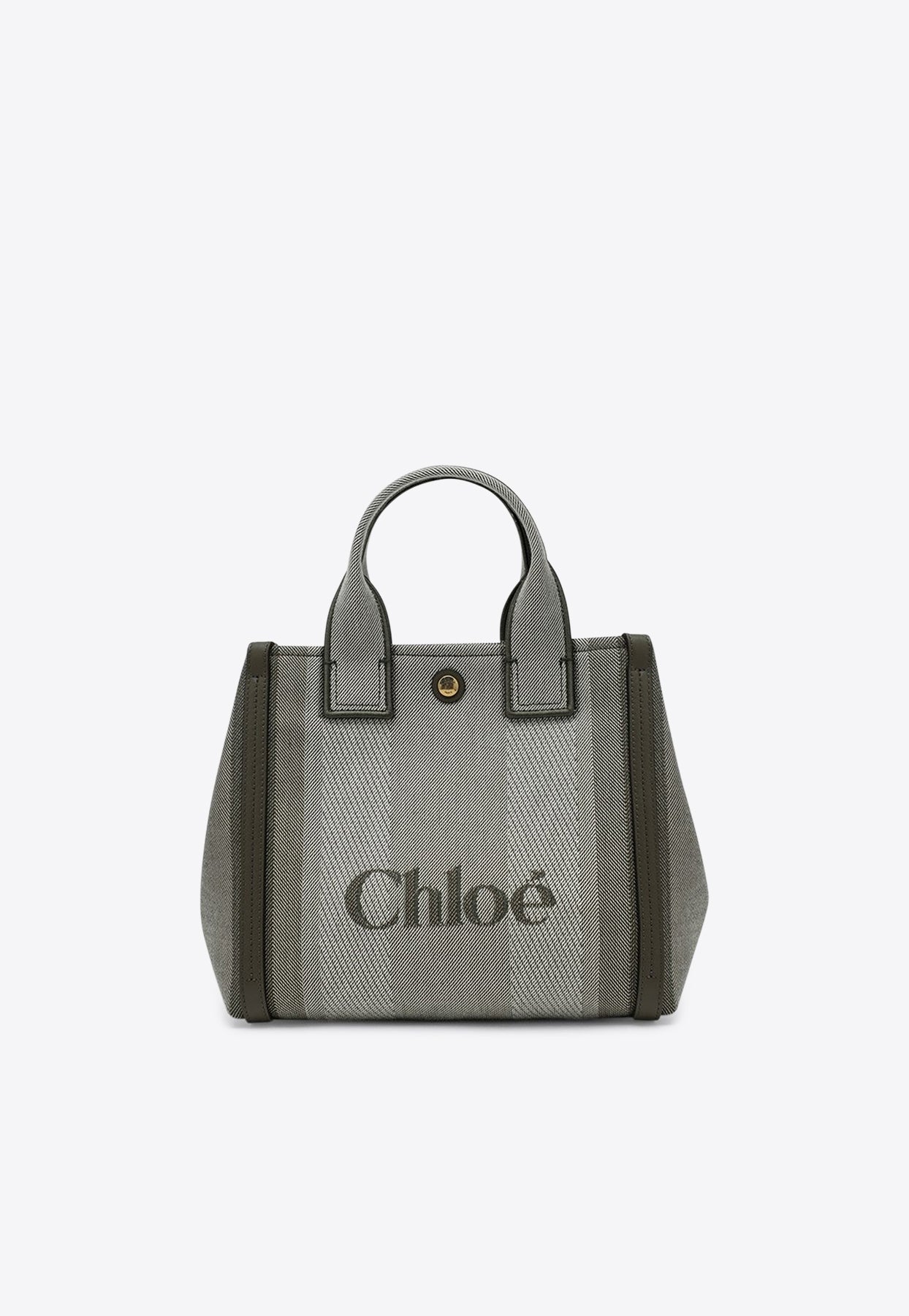 Petit Carry Striped en Toile Cabas Bag